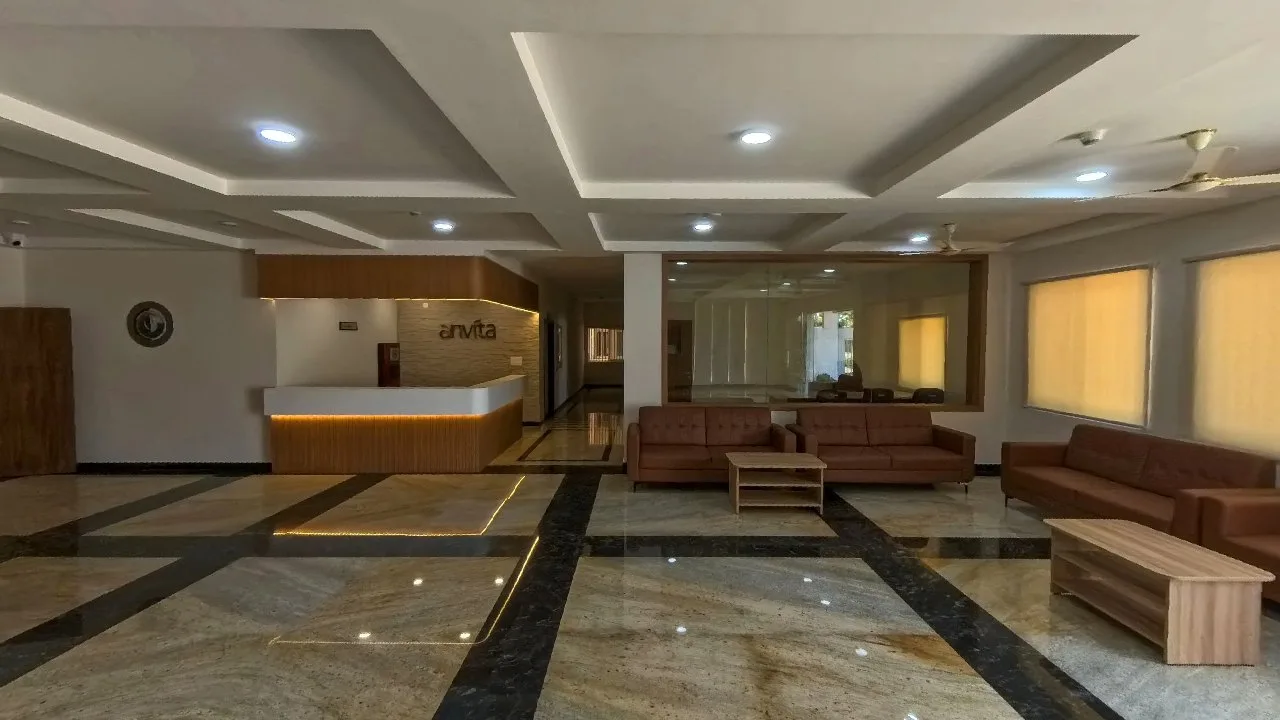Reception & Common Lounge at Cadabam's centre — 360° virtual tour